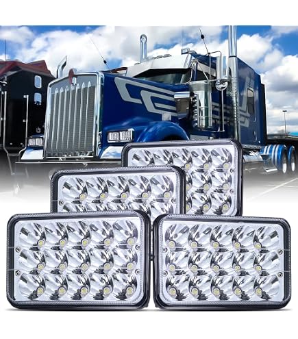 Amazon.com: AMUNIESUN 4PCS 4x6 Inch H4656 H4666 Headlights Sealed
